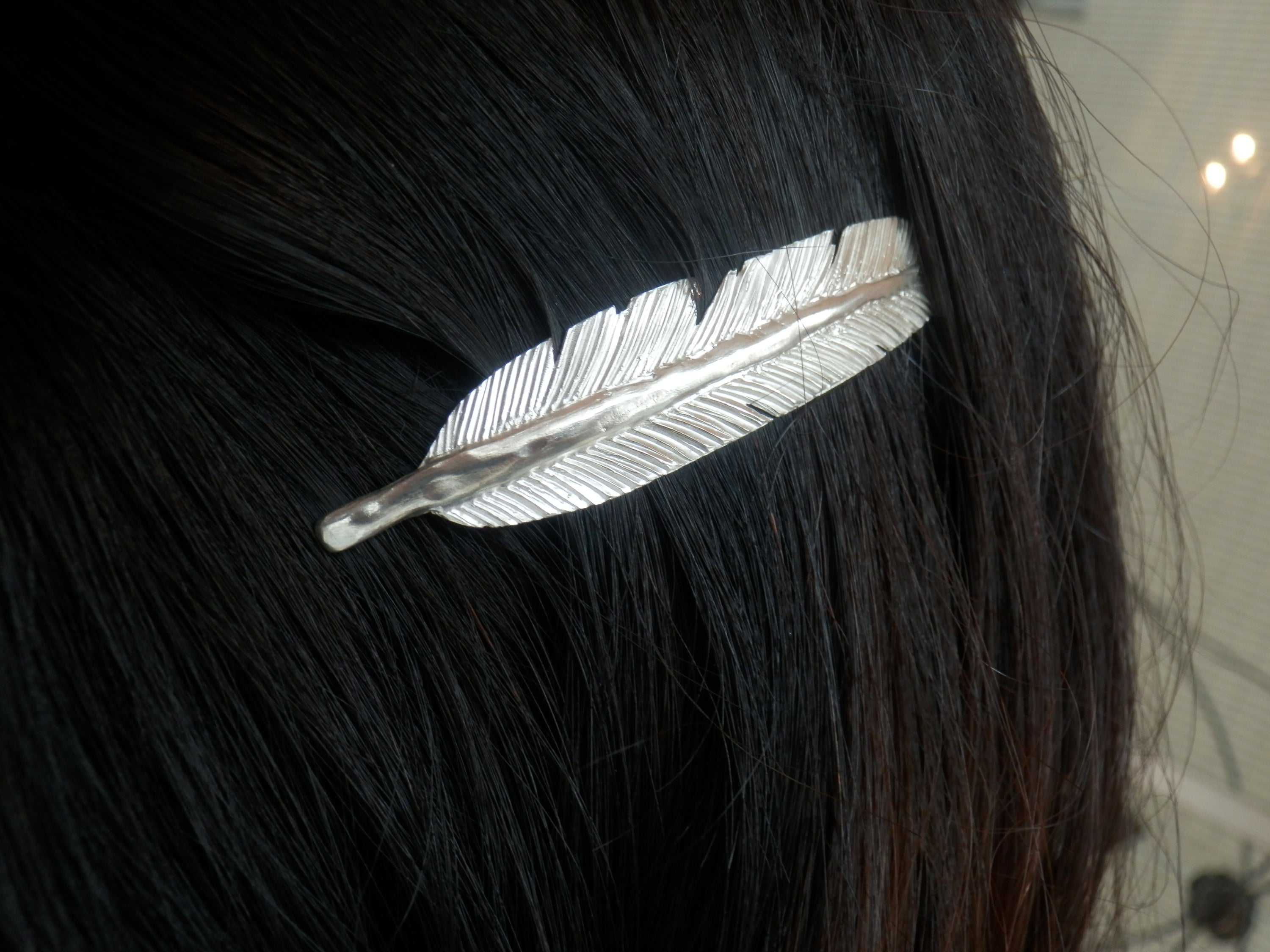 FEATHER HAIR PIN • 21