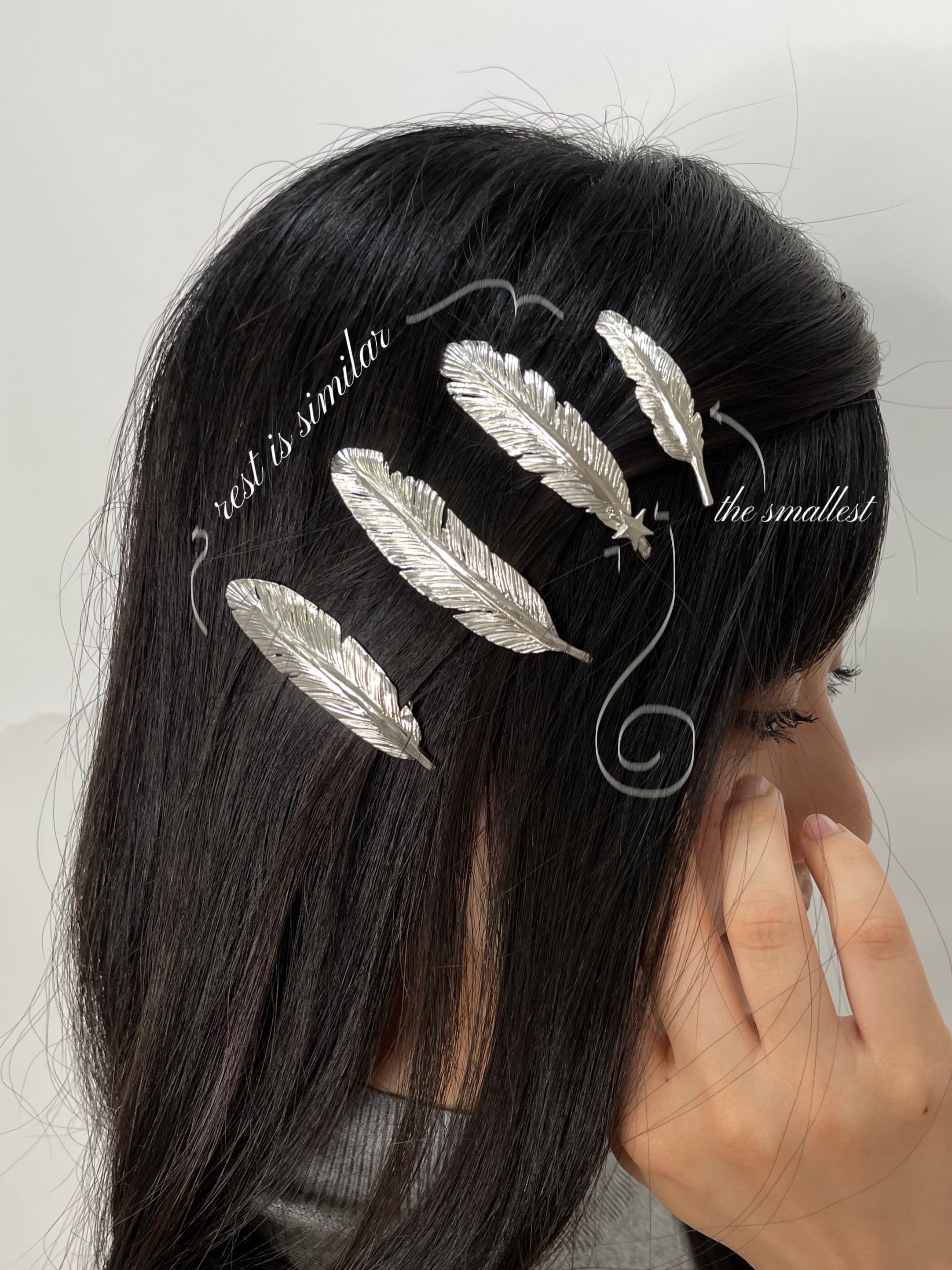 FEATHER HAIR CLIP •2