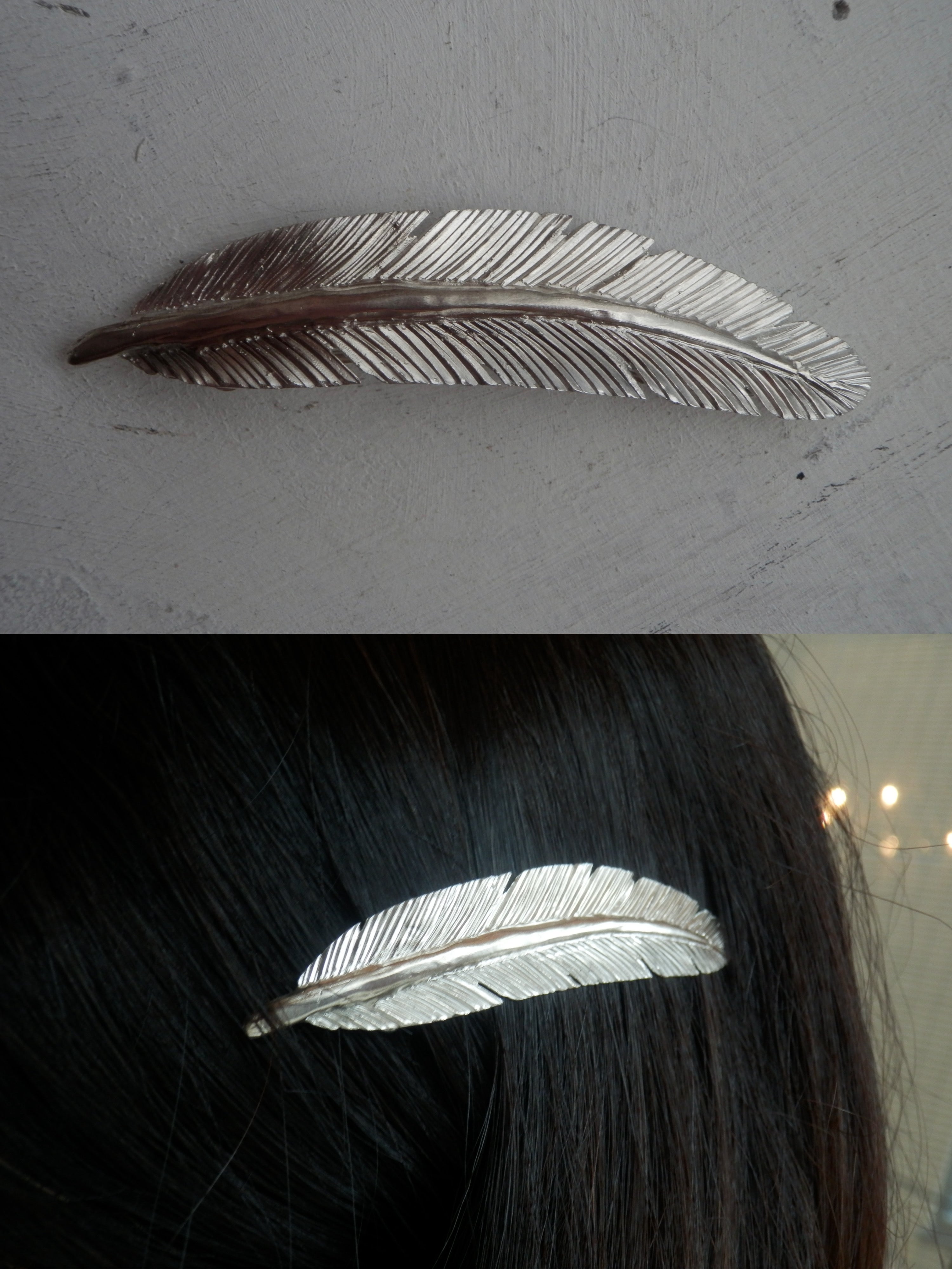 FEATHER HAIR PIN • 20