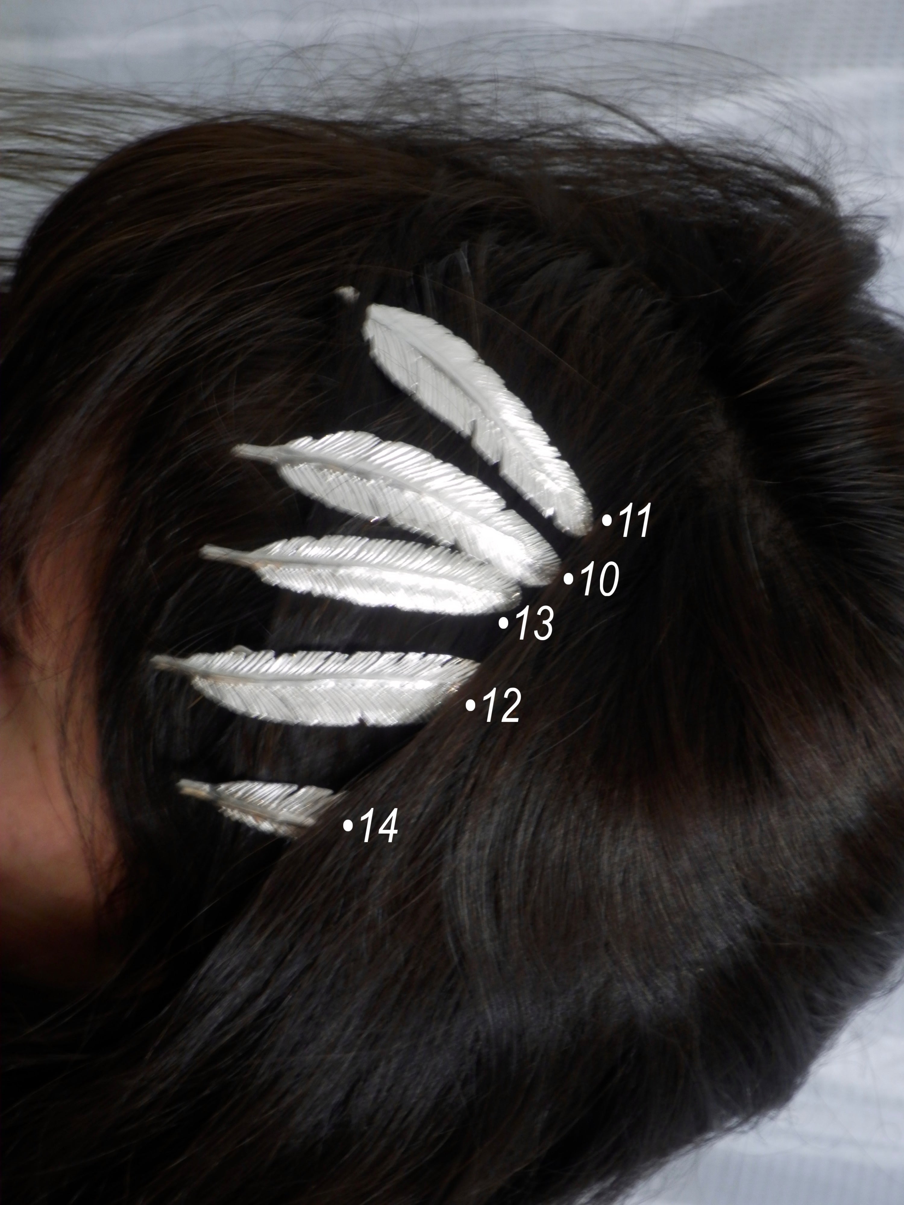 FEATHER HAIR CLIP • 11